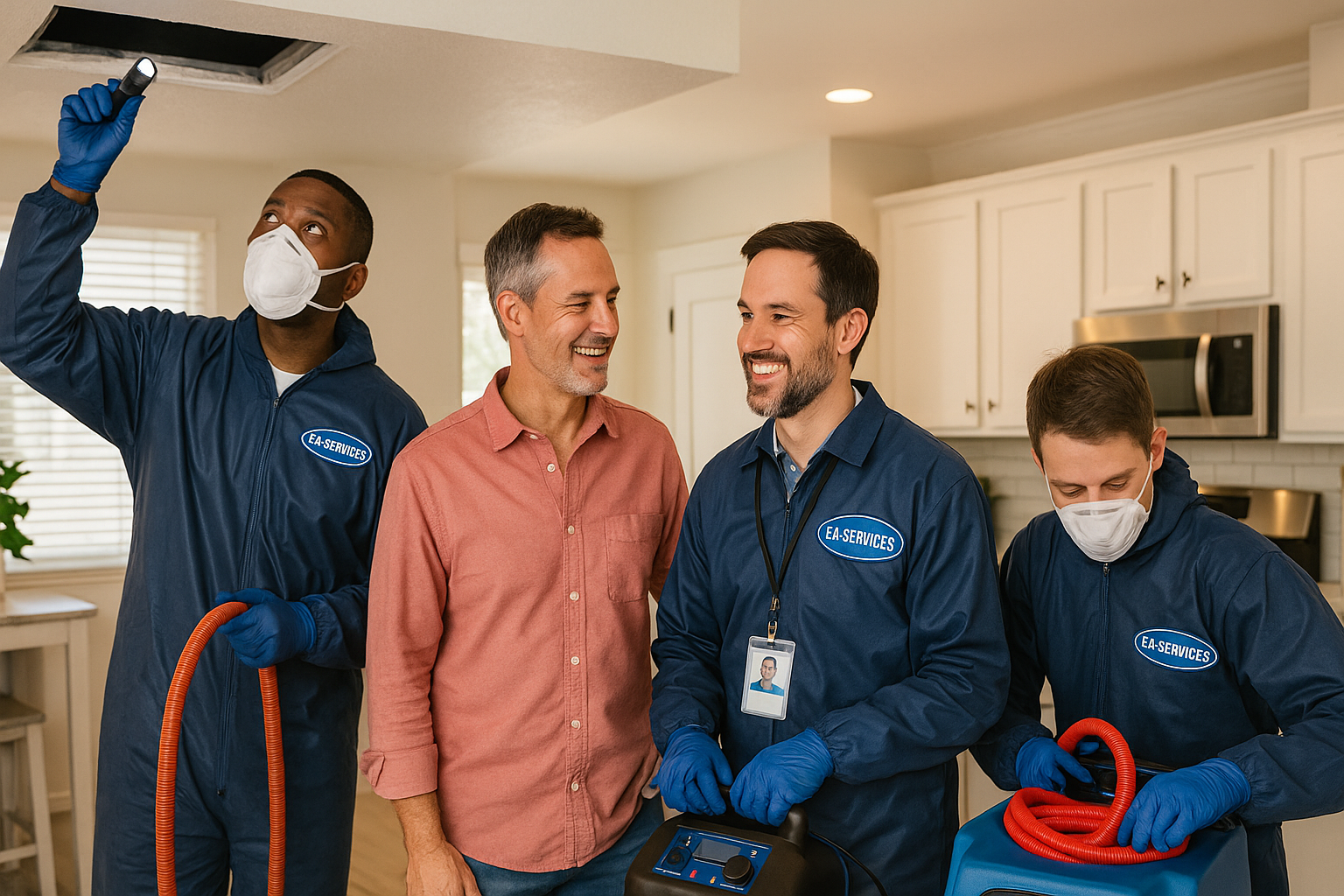 Professional cleaning team working in Mesa